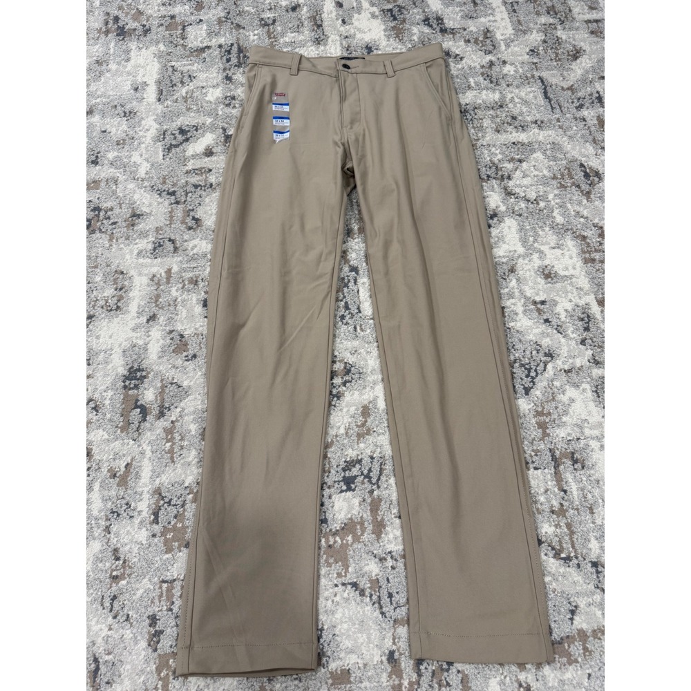 Levi Strauss XX Chino Standard Taper Pants Tan Khaki Stretch 32x34 NWT